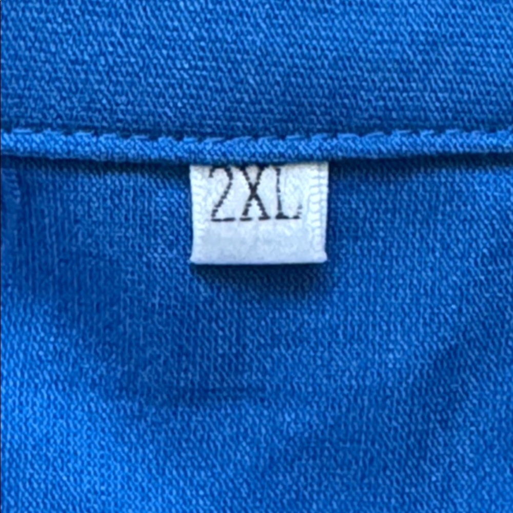 Elegant Blue Midi Shirt Dress - Picture 5 of 10